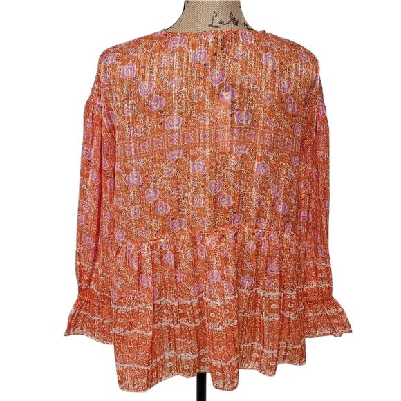 Anthropologie x RD & koko floral peplum boho blouse size small new!!!‎ - Picture 3 of 7